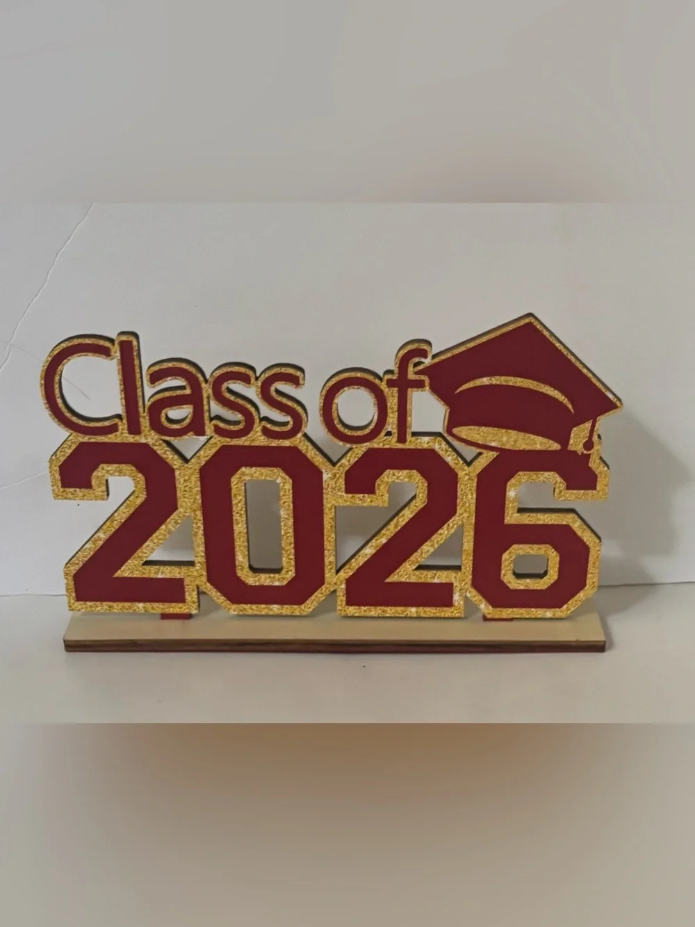 Graduation table signs 4 total & 2 banners maroon & gold